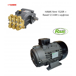 Сборка двигатель Rawel 5.5 кВт с муфтой и насос Hawk Nmt1520 Сборка двигатель Rawel 5.5 кВт с муфтой и насос Hawk Nmt1520